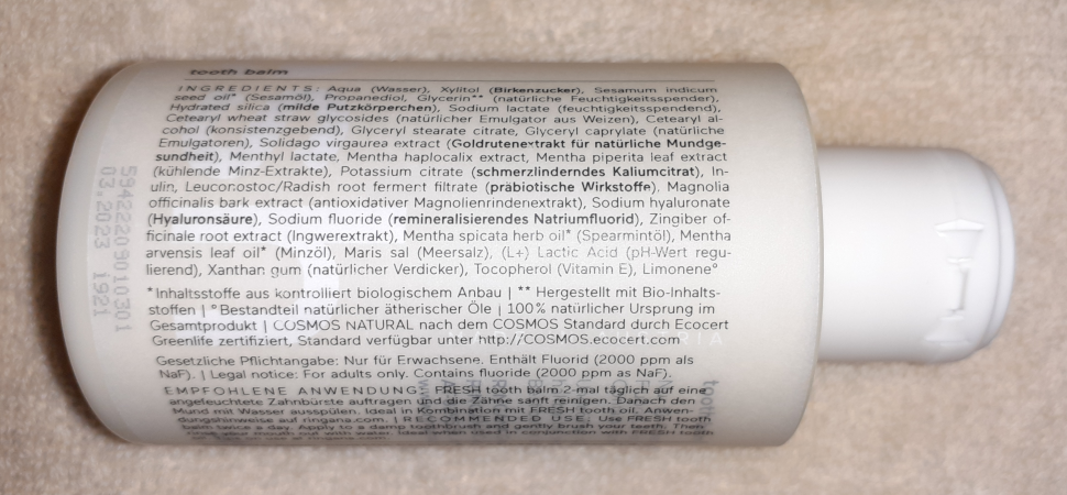 RINGANA-FRESH-tooth-palm-Wirkstoffe