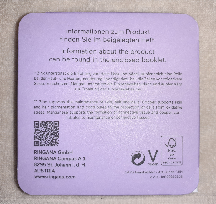 CAPS-beauty&hair-Inhaltsstoffe